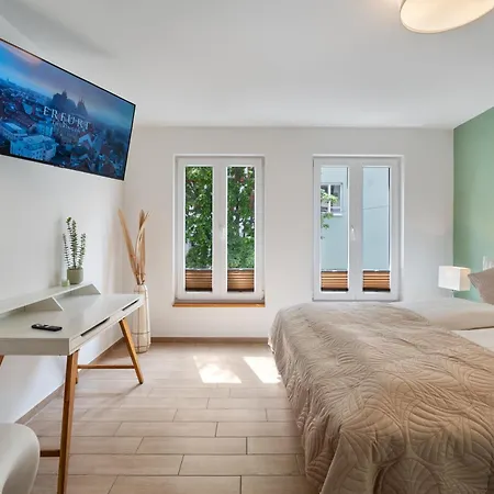 Apartamento Ganzes - Grosse Stadtidylle Im Zentrum Érfurt